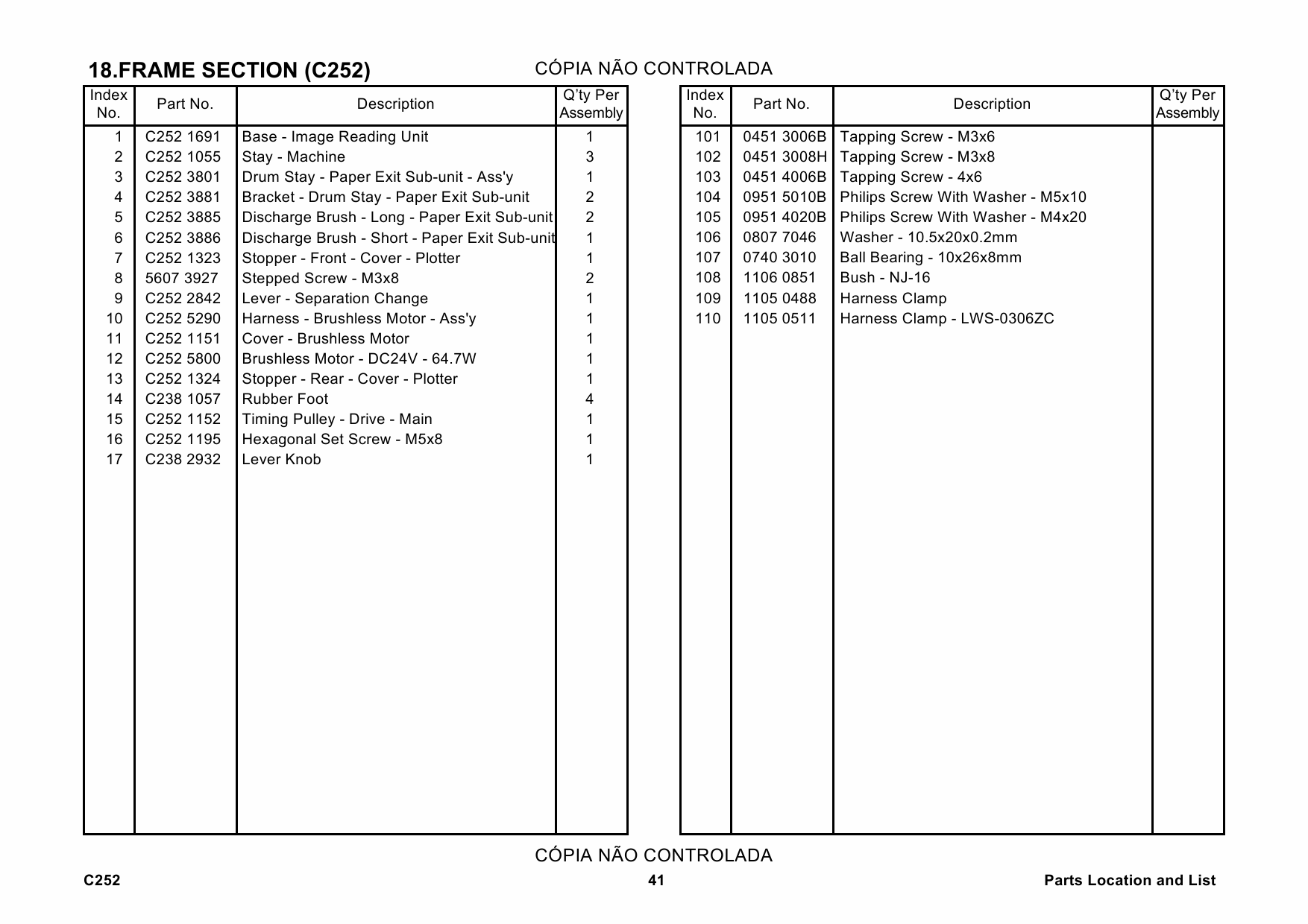 RICOH Aficio JP-730 735 C252 C261 Parts Catalog-5